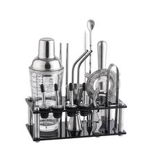 Stainless Steel Cocktail Shaker Mixer Drink Bartender Browser Kit Bars Set Tools With Wine Rack Stand 2024 - buy cheap