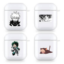 Todoroki deku capa protetora de meu herói academia, para apple airpods 1/2, caixa de carregamento, proteção para fone de ouvido 2024 - compre barato