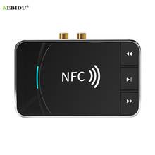 2 в 1 NFC Bluetooth 5,0 аудио передатчик приемник 3,5 мм AUX USB воспроизведение стерео аудио беспроводной адаптер для автомобиля Комплект динамик 2024 - купить недорого