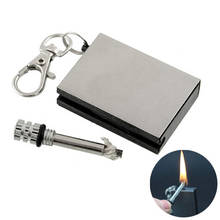 Fire starter tool flint stone Metal match outdoor lighter gas Cigar firesteel camp hike Cigarette travel oil magnesium survive 2024 - buy cheap