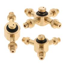 2-Way/ 3-Way / 4-Way Outdoor Camping Stove Gas Refill Adapter BBQ Picnic Burner Connector Brass Gas Cylinder Adapter Converter 2024 - купить недорого