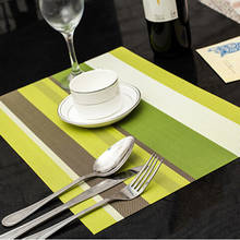 5 Color Dining Table Mat Kitchen Accessories Silicone Pvc Placemat Pad Placemats For Table Waterproof Heat Insulation Placemats 2024 - buy cheap