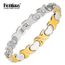 Hottime Healthy Bracelets & Bangles For Women Jewelry Energy Magnetic Bracelet For Women Heart Hand Chain Free Shipping 2024 - buy cheap