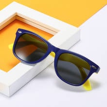 Gafas de sol cuadradas polarizadas para niños y niñas, anteojos de sol con remaches de seguridad, regalo para niños y bebés, UV400 2024 - compra barato