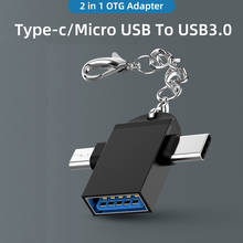 Adaptador Micro USB 3,1 OTG tipo C 2 en 1 para Android, Huawei, USB 5gbps, convertidores de transmisión de datos para tableta, disco duro, Unidad de teléfono 2024 - compra barato