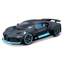 Burago 1:18 Diecast alloy sports car model toy For Bugatti Divo with Steering wheel control with original Box boys metal toys 2024 - buy cheap