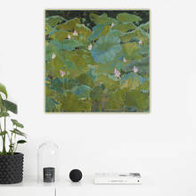 Citon mikhail guida lotus lotus canvas arte da lona pintura a óleo arte poster imagem parede decoração casa sala de estar decoração 2024 - compre barato