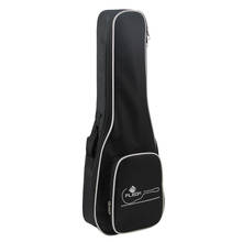 Flanor bolsa para ukulele, bolsa preta de 21 "/26" com ombro único, bolsa gig de pano oxford 2024 - compre barato