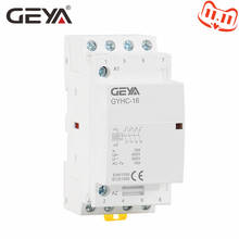 GEYA GYHC 4P 16A 20A 25A 220V/230V 50/60HZ Contactor Modular de raíl Din para el hogar AC 4NO o 2NO2NC 2024 - compra barato