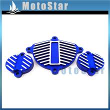 Синяя крышка кулачка из сплава, крышка клапана, комплект одежды для китайского YX 150cc 1P60FMJ 160cc 1P60FMK, двигатель, питбайк-Байк, мотоцикл 2024 - купить недорого