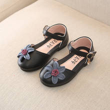 2020 summer new flowers girls princess single shoes leather shoes small children's sandals performance dance shoes C1022 2024 - buy cheap
