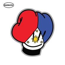 HotMeiNi 13cm x 12cm Philippines Flag Pacquiao Mickey Boxing Gloves Vinyl Decal Car Sticker Vinyl Skateboard Luggage Graphic 2024 - buy cheap