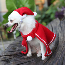 2019 New Christmas Dog Clothes Winter Coat Clothing Santa Costume Cloak Pet Dog Christmas Clothes Cute Puppy Outfit For Dog 2024 - buy cheap