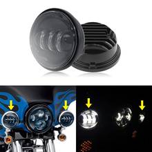 1 Pair 4.5 inch LED Auxiliary Spot Fog Passing Light Lamp Headlights without Halo Ring For Harley/Davison/Electra/Glide/Touring 2024 - buy cheap