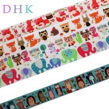 DHK 7/8 "5 yardas animales fox elefante cinta de grosgrain estampada de hairbow accesorios decoración venta al por mayor del OEM C1623 2024 - compra barato