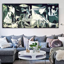 Picasso Famous Guernica Art Paintings on Canvas Abstract Prints and Posters  Wall Art Picture Artwork for Living Room Home Decor 2024 - buy cheap