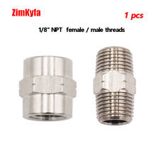 PCP Air Paintball Air Fitting 1pcs Hose Pipe Hex Nipple Fitting Double 1/8" NPT Male/Female Threads 2024 - buy cheap