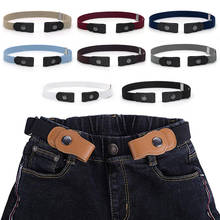 Cinturón elástico para pantalones vaqueros, cinturón sin hebilla para mujeres y hombres, 8 estilos, envío directo 2024 - compra barato