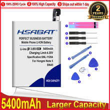 HSABAT 0 Cycle 5300mAh Battery for Xiaomi Redmi Note 5 Hongmi Note 5 BN45 High Quality Batteries 2024 - buy cheap