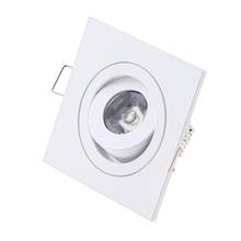 Mini led de alta potência, 1w, 3w, refletor de led quadrado branco para teto embutido com 10 peças 2024 - compre barato