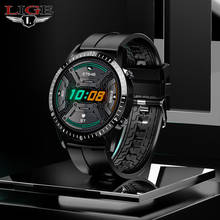 LIGE Bluetooth Call Smart Watch Men Sports Fitness Heart Rate Blood Pressure Waterproof Music Smart Watch Women for Android ios 2024 - buy cheap