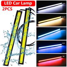 1 Pair 17cm Universal Daytime Running Light Car COB DRL LED Strip Light External Lights Auto Waterproof Car Styling Led DRL Lamp 2024 - buy cheap