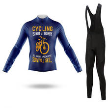 SPTGRVO-Conjunto de uniforme de ciclismo LairschDan blue para hombre y mujer, ropa de ciclismo para otoño y primavera, 2020 2024 - compra barato