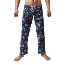 Pantalones de pijama Sexy para hombre, Leggings con estampado de dibujos animados, ropa de dormir de Casa suelto de ocio, pantalones de dormir 2024 - compra barato