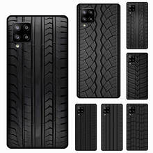 Black Tyre Tread Texture Case For Samsung A12 A32 A52 A72 A70 A50 A40 A30 A10 A11 A31 A41 A51 A71 A20e A21S Cover 2024 - buy cheap