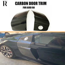 1Pair Carbon Fiber Side Door Fender Cover for Audi R8 V8 V10 2008 - 2015 2024 - compre barato