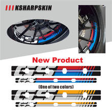 Adesivo refletivo para pneu de motocicleta, adesivo à prova d'água para decoração de aro de pneu de motocicleta ksharpskin para bmw r1200gs lc 13-18 e r1250gs '19 2024 - compre barato