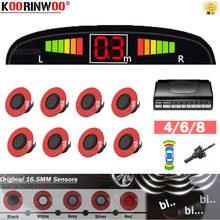 Koorinwoo-Sistema inteligente para coche, Monitor LED Original de 13mm, Parkmaster, sensores de coche, 4/6/8, Detector de coche de seguridad colorido, Radar de maletero 2024 - compra barato