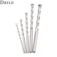 DRELD 5Pcs/Set 4/5/6/8/10mm Tungsten Steel Masonry Drill Bits Set For Metal Ceramic Tile Marble Concrete Cement Stone Wall 2024 - buy cheap