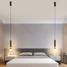 Luminária pendente moderna para cabeceira, luz de teto led, estilo nórdico, decoração de casa, cozinha, quarto, 2024 - compre barato