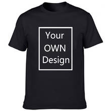 Ваш собственный дизайн логотипа/изображение на заказ для мужчин и женщин DIY Футболка с коротким рукавом Повседневная футболка 2024 - купить недорого