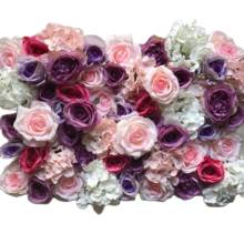 TONGFENG MIXCOLOR 8pcs/lot Artificial silk rose peony 3D flower wall panel wedding backdrop decoration flower runner wedding 2024 - buy cheap