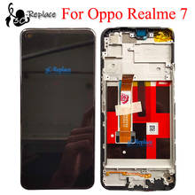 Pantalla LCD para móvil Oppo Realme 7, repuesto de montaje de digitalizador con pantalla táctil, 6,5 pulgadas, color negro, Original, nuevo 2024 - compra barato