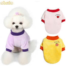 Pet Cat Dog Sweater Cute Fruit Fleece Puppy Clothes T-shirt Velvet Warm Winter Small Dog Pet Yorks Costume Apparel Sweatshirt 2024 - buy cheap