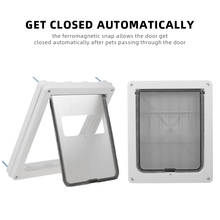 Pet Dog Door Safe Ferromagnetic Wall Entry Locking Automatically Close Pet Dog Cat Door Pet Supplies Flap Door Pet Door 2024 - buy cheap