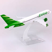 16CM 1/400 Airbus A320-200 model Indonesia Citilink airline with base alloy classic aircraft plane model collectible display 2024 - buy cheap