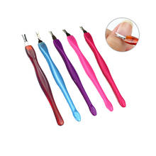 5pc Stainless Steel Cuticle Pusher Nail Art Fork Manicure Tool For Trim Dead Skin Fork Nipper Pusher Trimmer Cuticle Remover 2024 - купить недорого