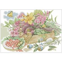 in the garden patterns Counted Cross Stitch 11CT 14CT 18CT DIY Chinese  Cross Stitch Kits Embroidery Needlework Sets 2024 - buy cheap