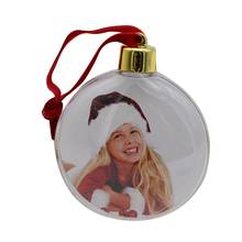 DIY Transparent Photo Five-star Ball Christmas Decorations Xmas Tree Hanging Decorations for Home New Year Valentine's Day Gift 2024 - buy cheap