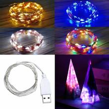 3m 30 LED USB String Lights Silver Wire Garland Waterproof Fairy Lamp Christmas Wedding Party Decoration 2024 - buy cheap