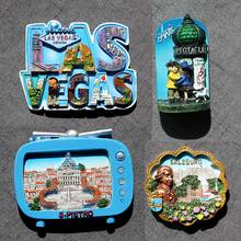 USA Las Vegas Fridge Magnet 3d Resin Refrigerator Stickers Travel Magnets Souvenir Home Decoration 2024 - buy cheap