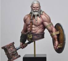 Figura de resina de hombre guerrero antiguo con busto de barba, kits de modelos en miniatura gk sin montar, sin pintar, 1/10 2024 - compra barato