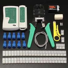 RJ45 Network  Cable Tester Ethernet Lan Tester Kit Cable rj45 connector Crimper Crimping Tool  Wire Stripper Cable Tester 2024 - buy cheap