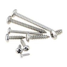 3PCS M4.8*9.5-100 16 25 30 35 40 45 50 60 70 Small 304 Stainless Steel Cross Phillips Pan Round Head Self Tapping Screw M4.8x9.5 2024 - buy cheap