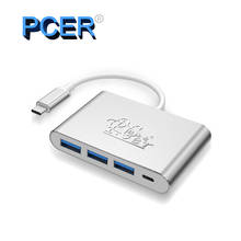 USB C Hub dongle 3 Docking Station para HDMI Tipo C USB3.0 Thunderbolt VGA DP Adaptador para MacBook Samsung Galaxy USB ADAPTADOR C 2024 - compre barato