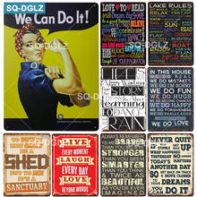 [SQ-DGLZ] Life Metal Sign Vintage Metal Plaque Plate  Wall Decor Tin Signs We Can Do It Poster Gift 2024 - buy cheap